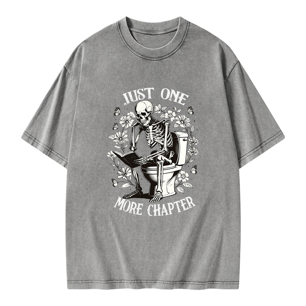 Pagewings Just One More Chapter Unisex Washed T-shirt