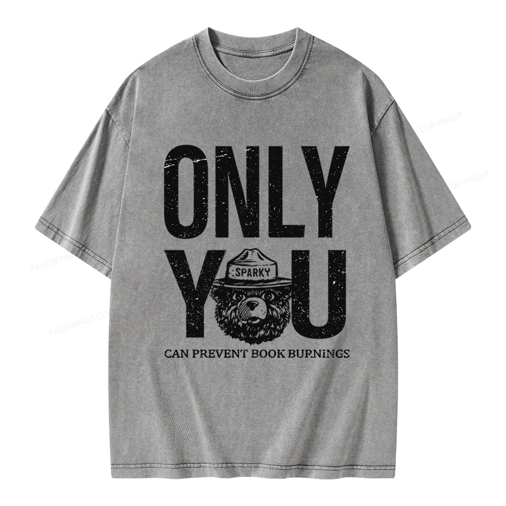 Pagewings Only You Unisex Washed T-shirt
