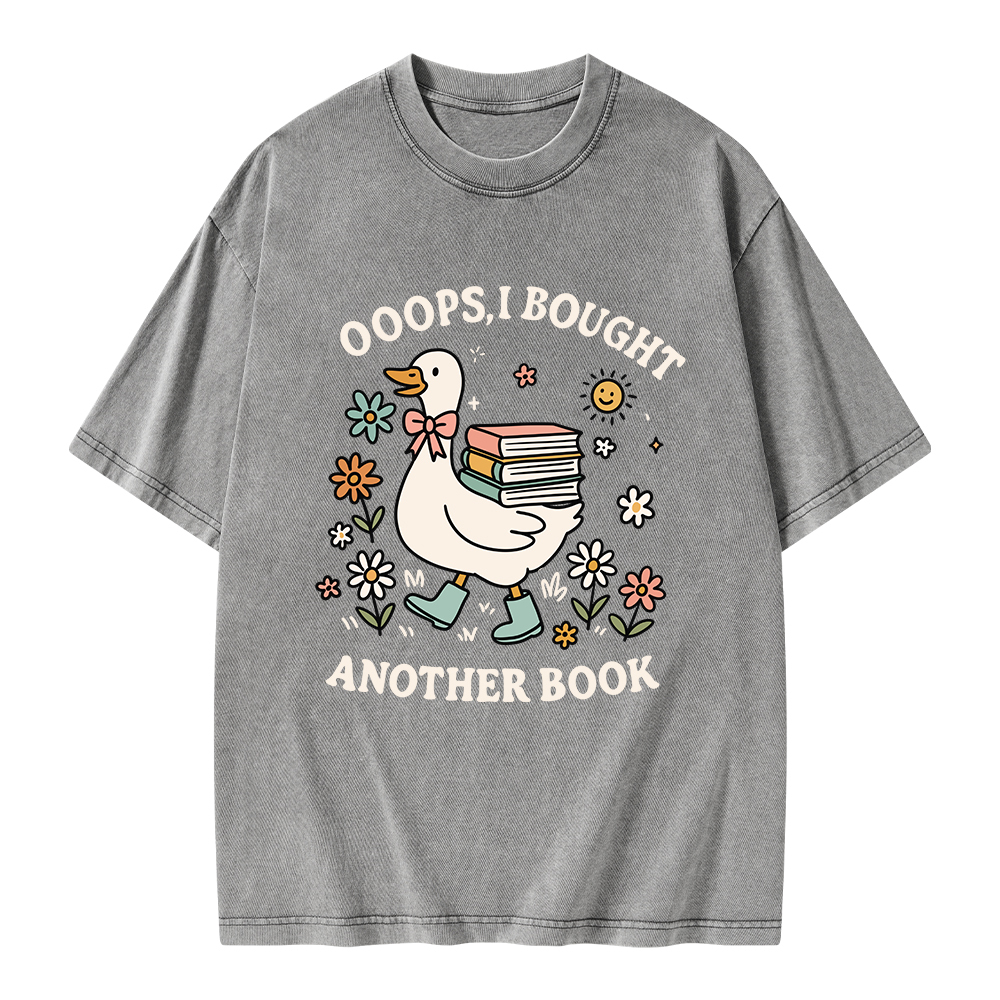 Pagewings Ooops I Bought Another Book Unisex Washed T-shirt