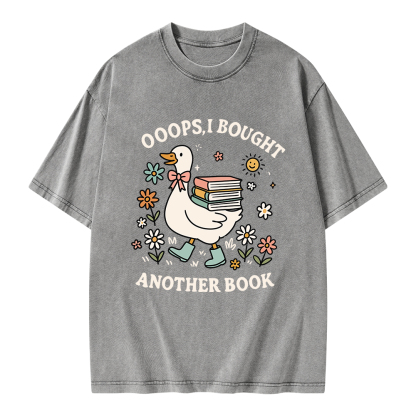 Pagewings Ooops I Bought Another Book Unisex Washed T-shirt
