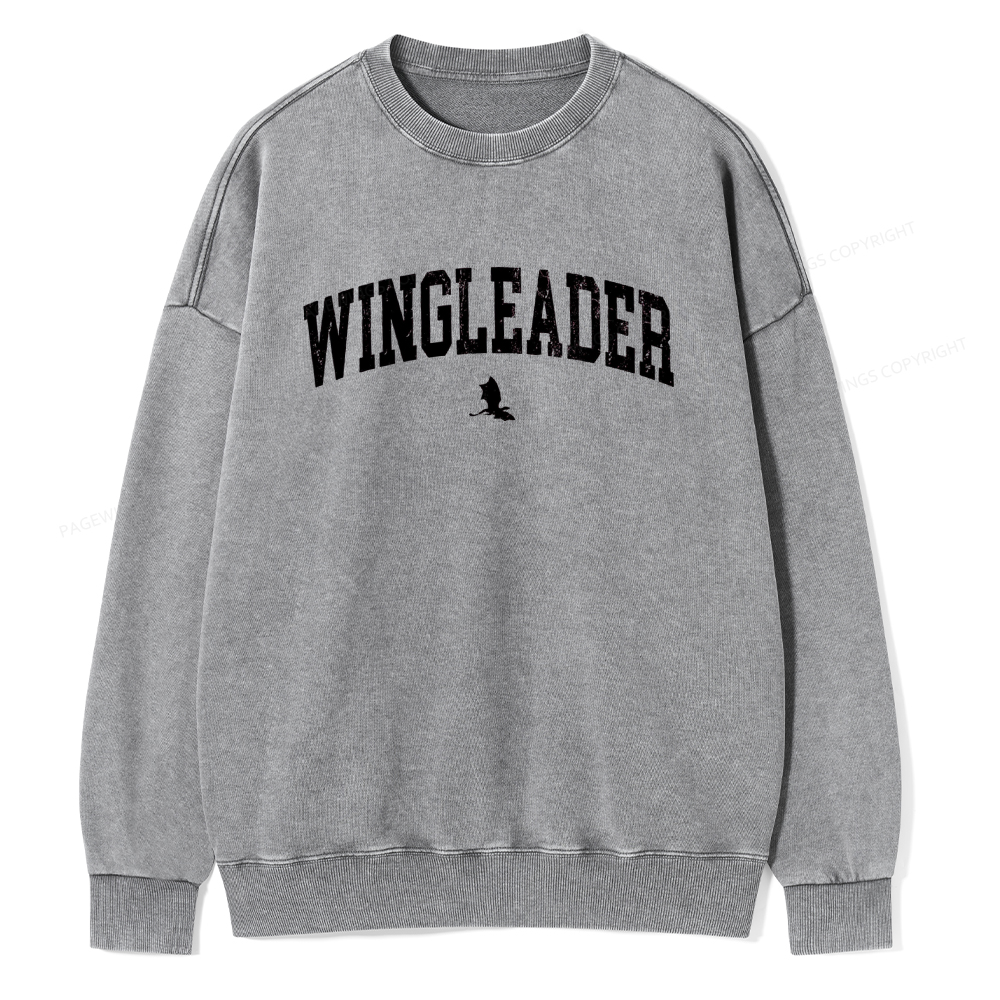 Pagewings Wingleader Unisex Washed Sweatshirt
