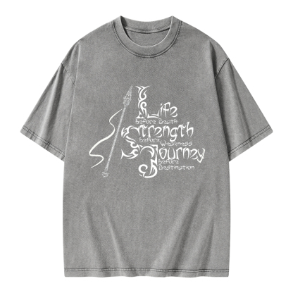 Pagewings Life Before Death Unisex Washed T-shirt