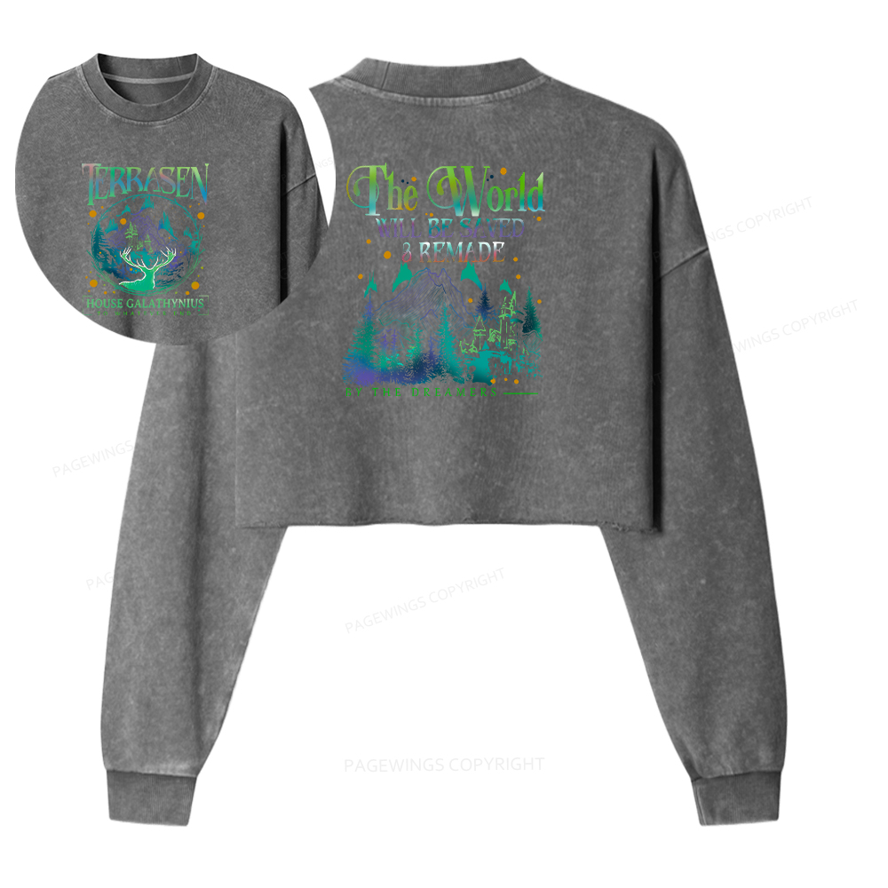 Pagewings Terrasen Washed Crop Sweatshirt