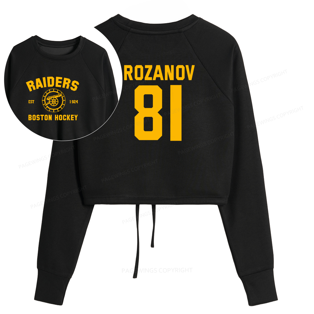 Pagewings Romance Novel Lover Cropped Sweatshirt 