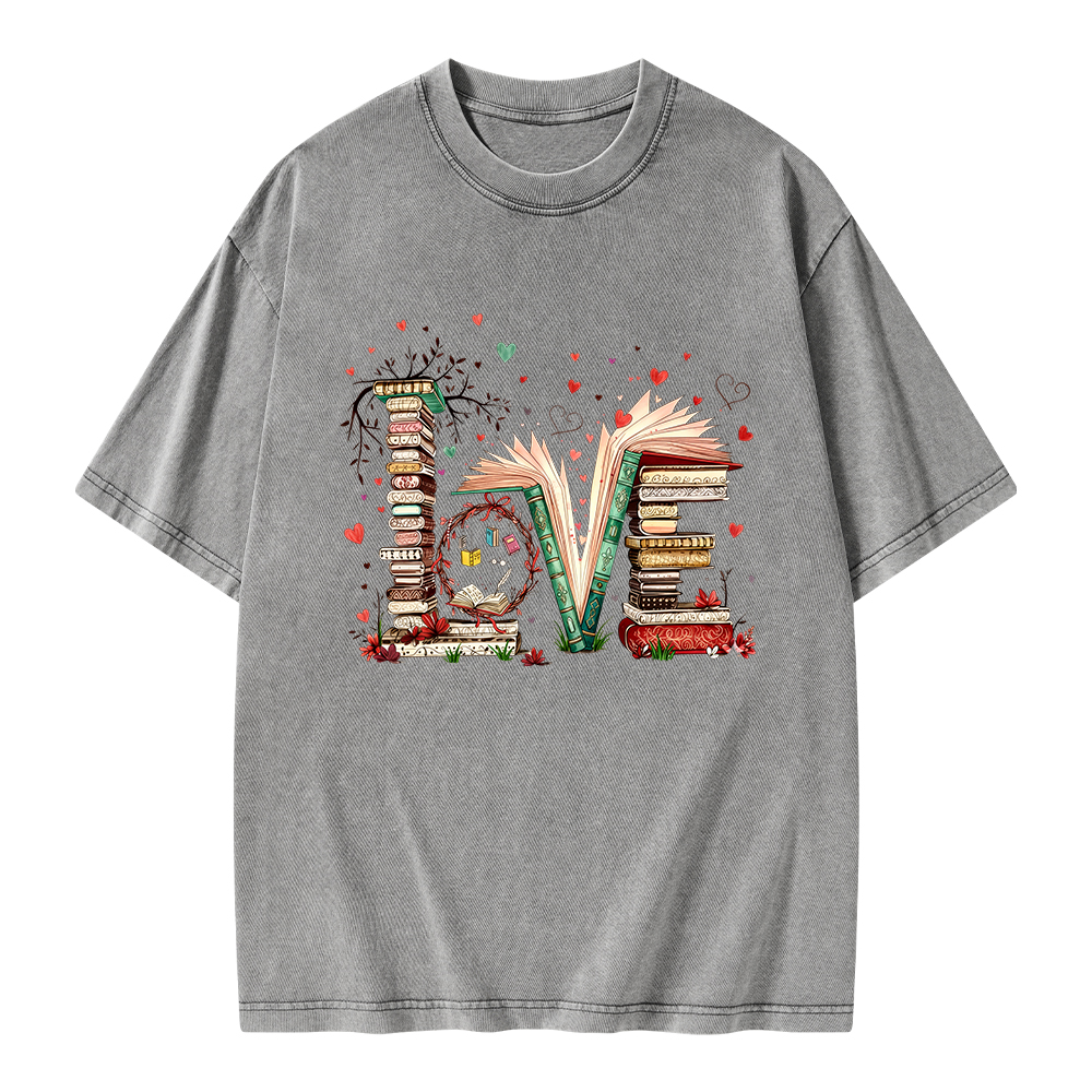 Pagewings Book Lover Unisex Washed T-shirt