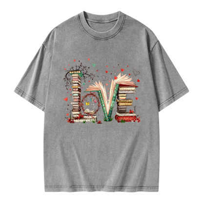 Pagewings Book Lover Unisex Washed T-shirt