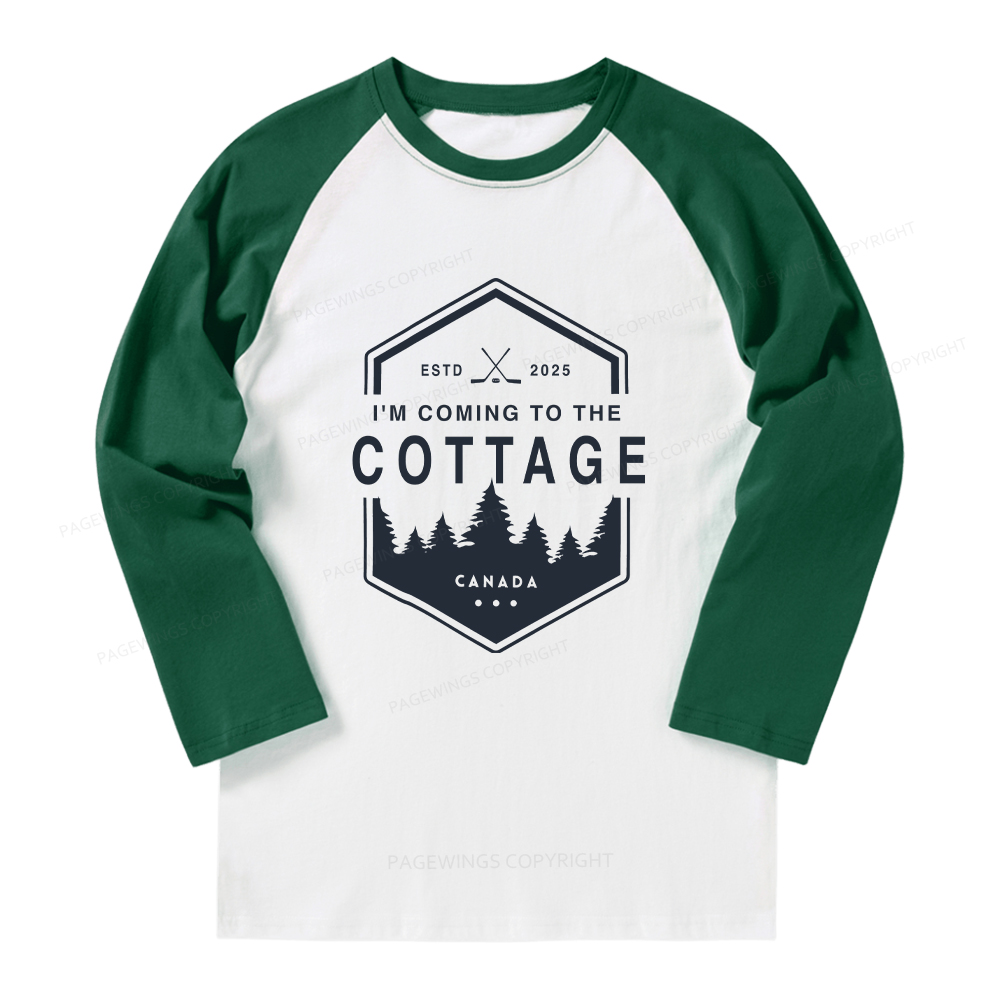 Pagewings Coming To The Cottage Long Sleeve Raglan T-shirt
