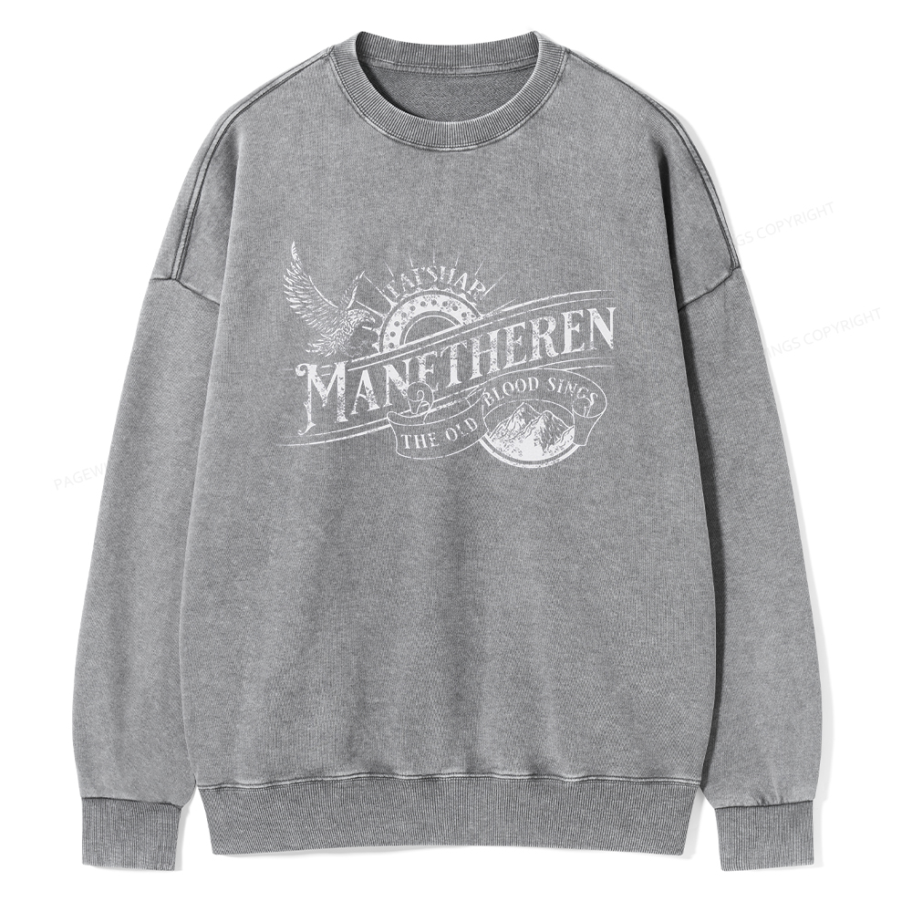 Pagewings Manetheren Unisex Washed Sweatshirt