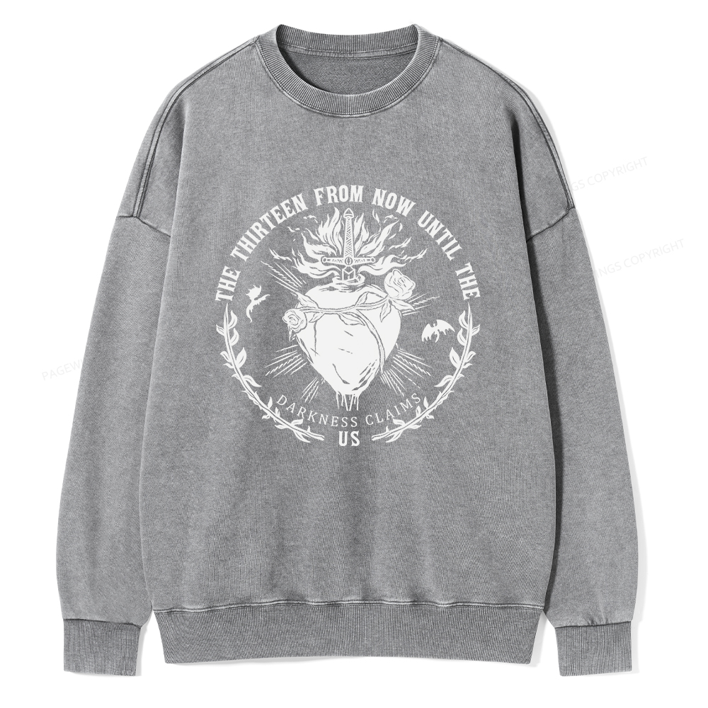 Pagewings The Thirteen Unisex Washed Sweatshirt