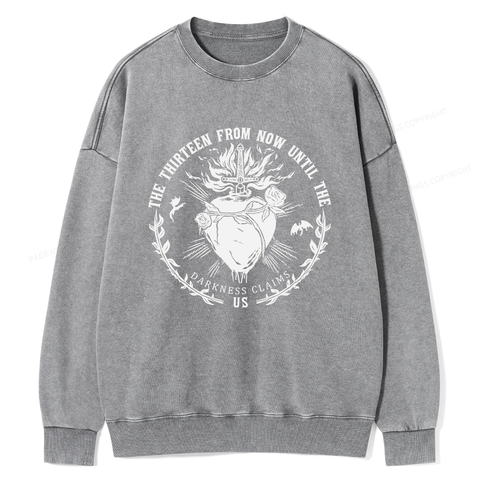 Pagewings The Thirteen Unisex Washed Sweatshirt