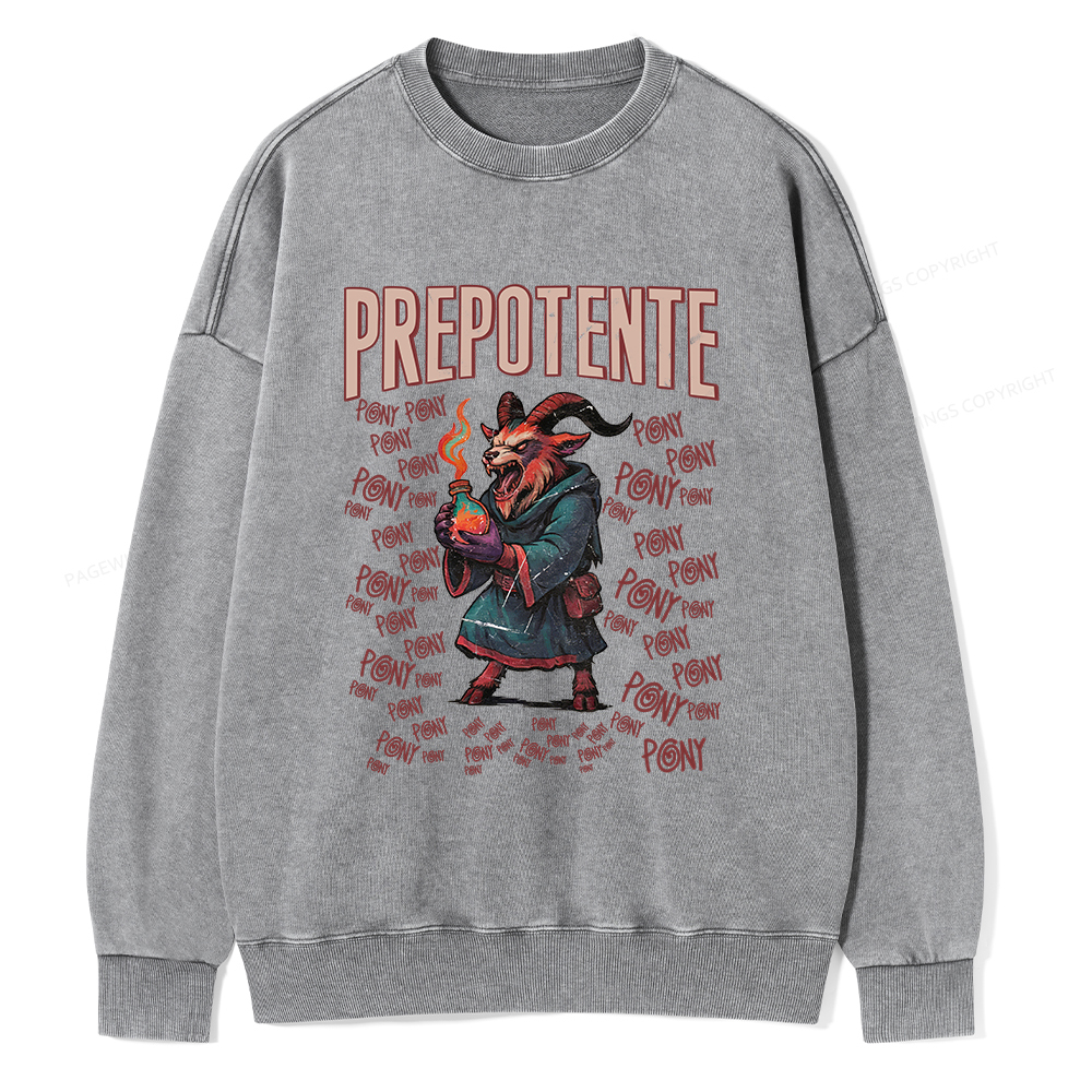 Pagewings Prepotente Unisex Washed Sweatshirt