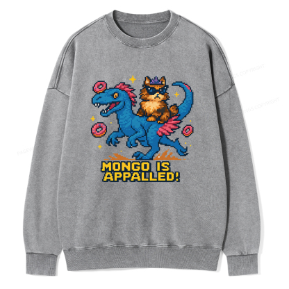Pagewings Mongo Is Appalled Unisex Washed Sweatshirt