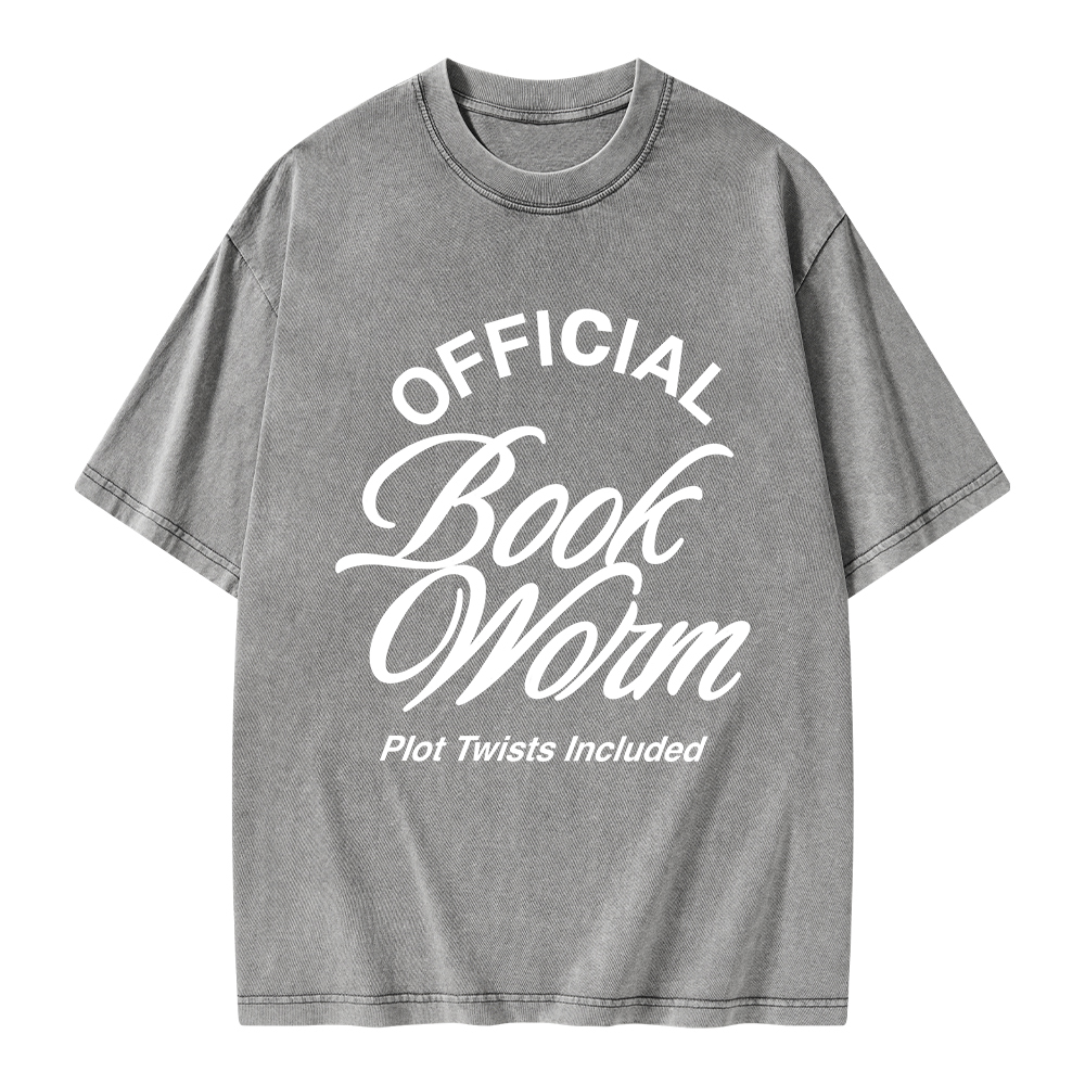Pagewings Official Bookworm Unisex Washed T-shirt