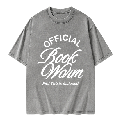 Pagewings Official Bookworm Unisex Washed T-shirt