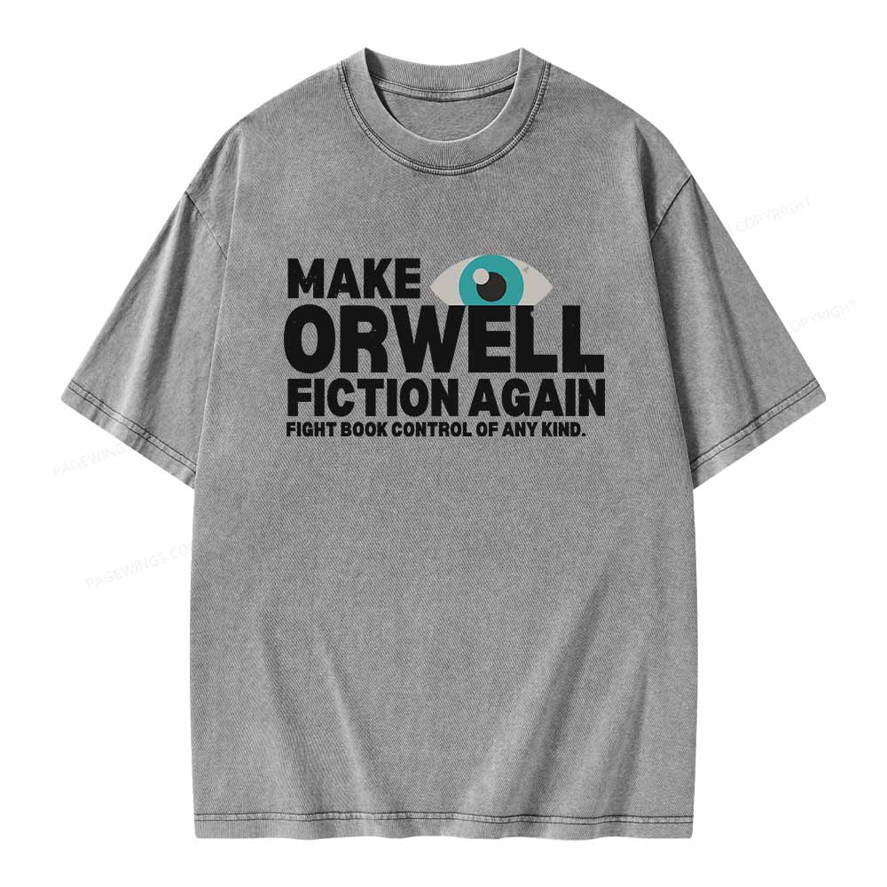 Pagewings Read Banned Books Unisex Washed T-shirt