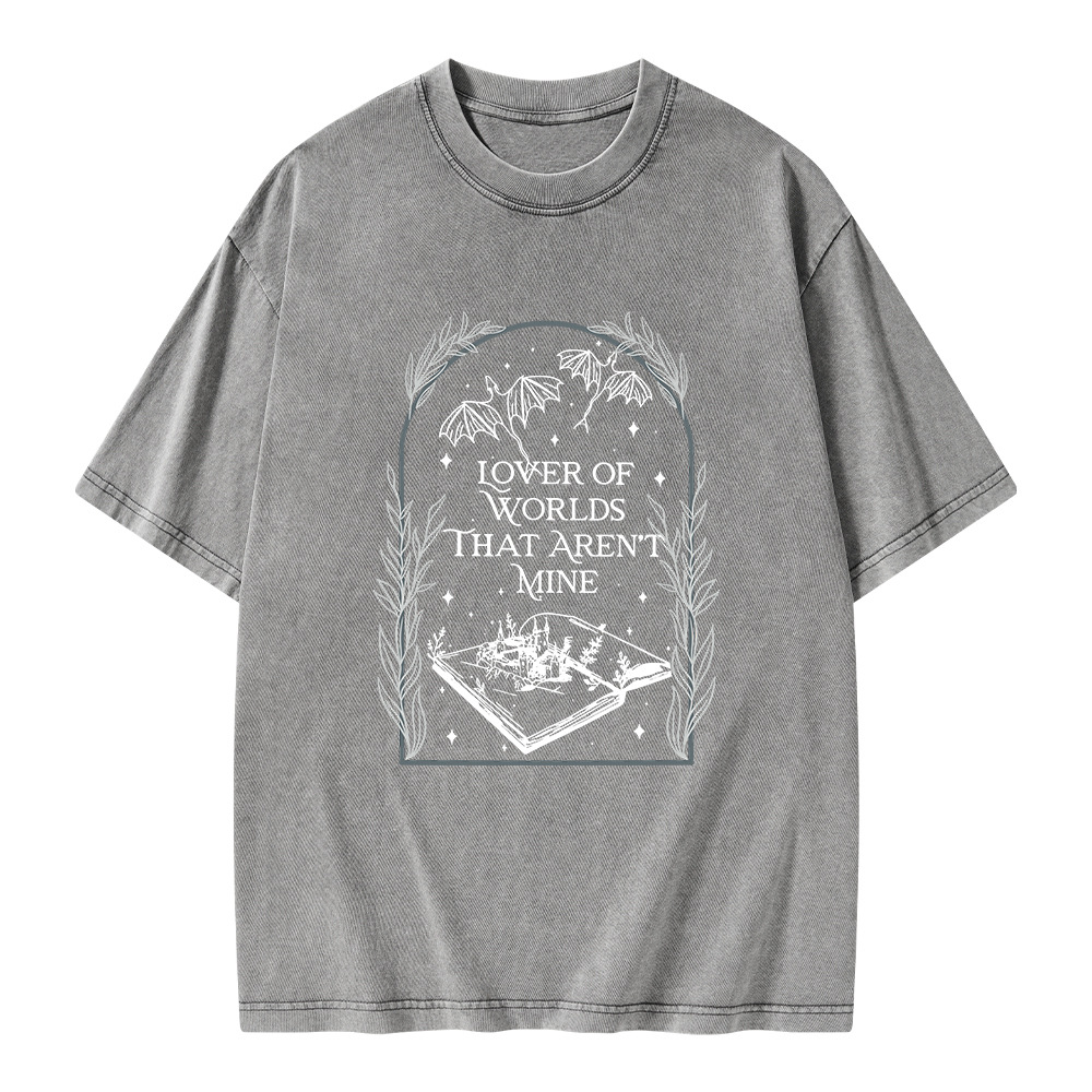 Pagewings Fantasy Reader Unisex Washed T-shirt