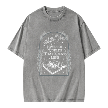 Pagewings Fantasy Reader Unisex Washed T-shirt