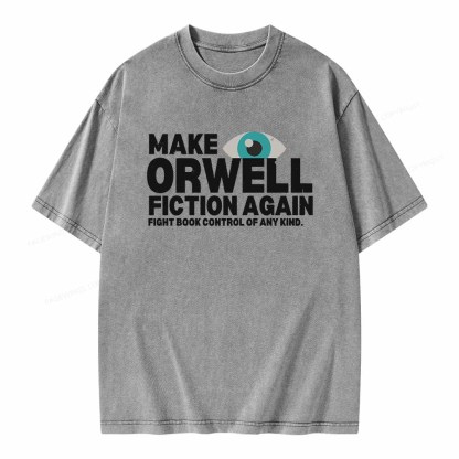 Pagewings Read Banned Books Unisex Washed T-shirt