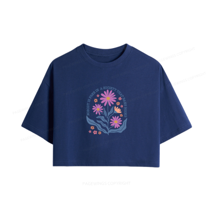 Pagewings Read Banned Books Women Crop Tops