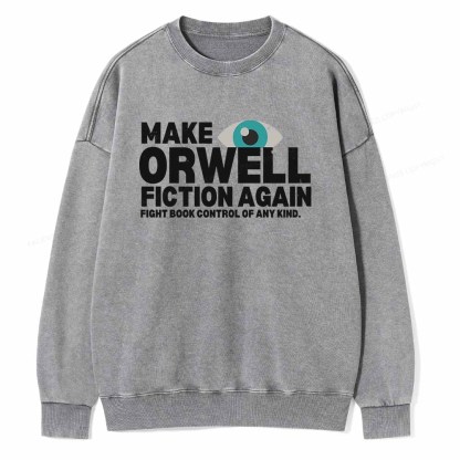 Pagewings Read Banned Books Unisex Washed Sweatshirt