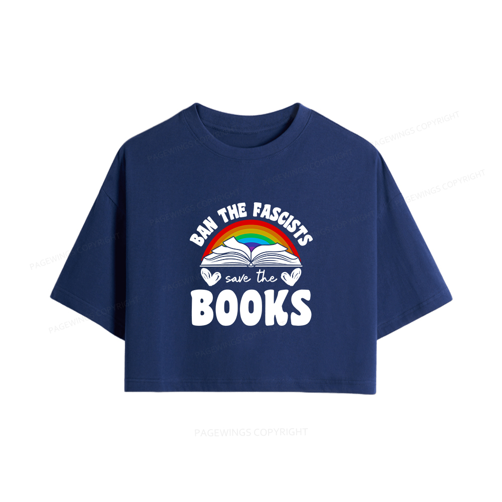 Pagewings Banned books Women Crop Tops