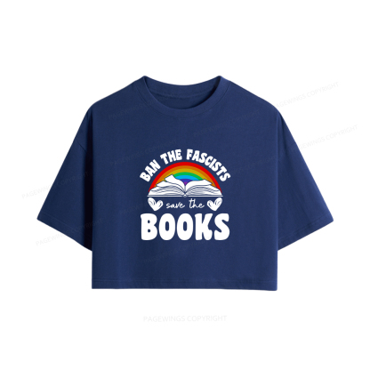 Pagewings Banned books Women Crop Tops