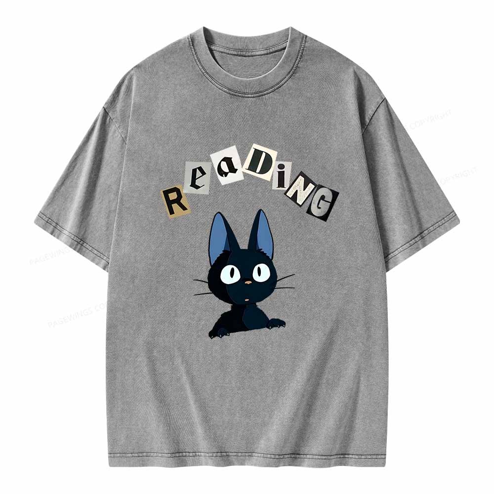 Pagewings Reading Unisex Washed T-shirt