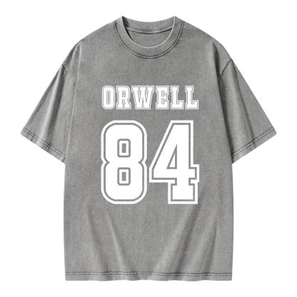 Pagewings Orwell 84 Unisex Washed T-shirt