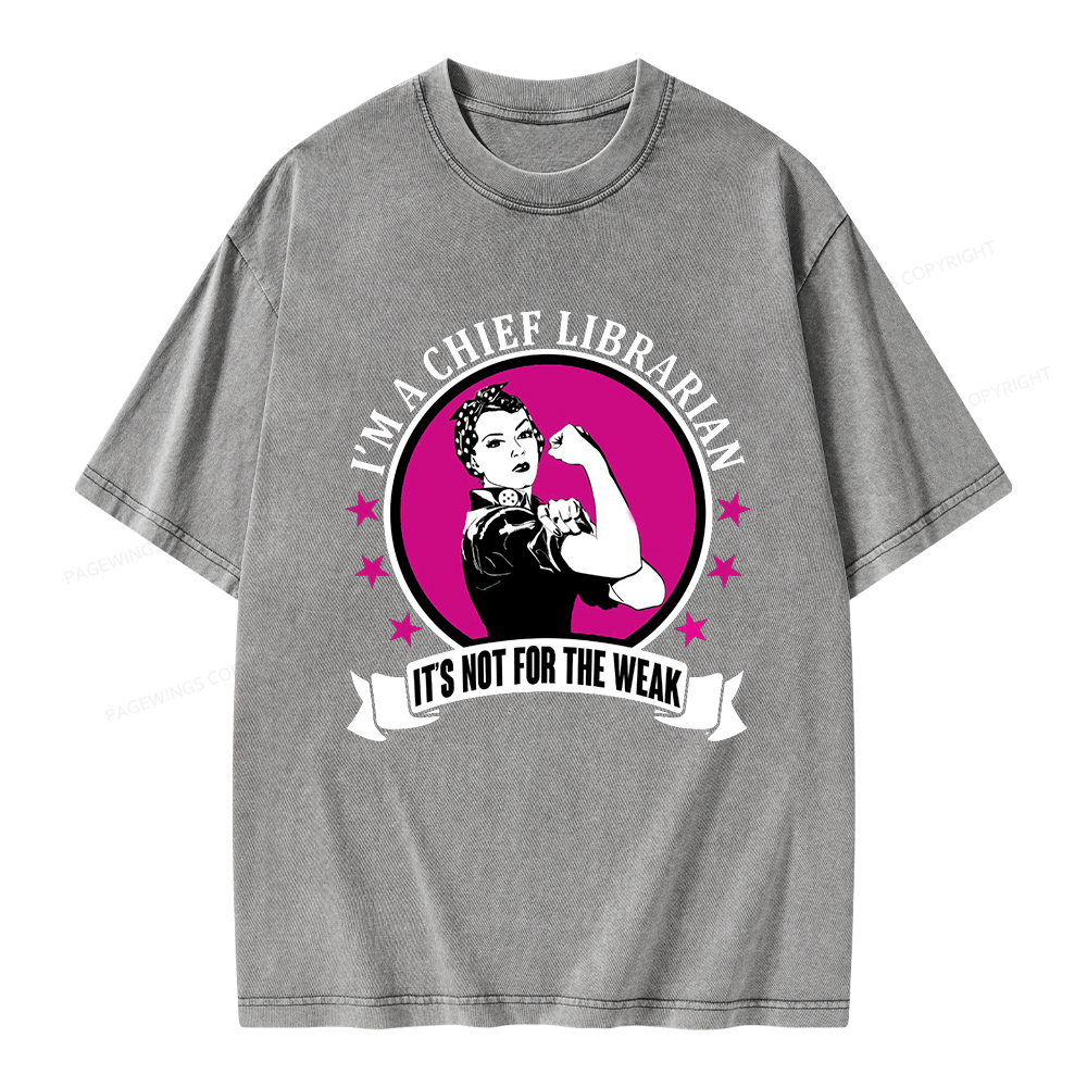 Pagewings Chief Librarian on Women's T-Shirt Unisex Washed T-shirt
