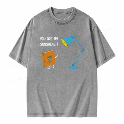 Pagewings You Are My Sunshine book Unisex Washed T-shirt