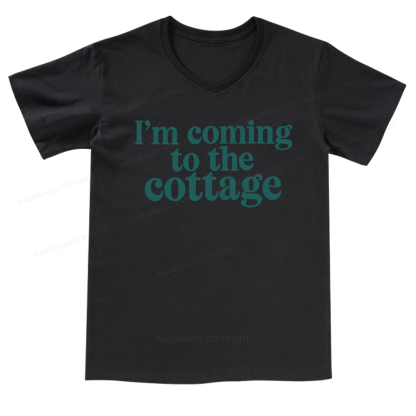 Pagewings I'm Coming To The Cottage V-neck T-shirt