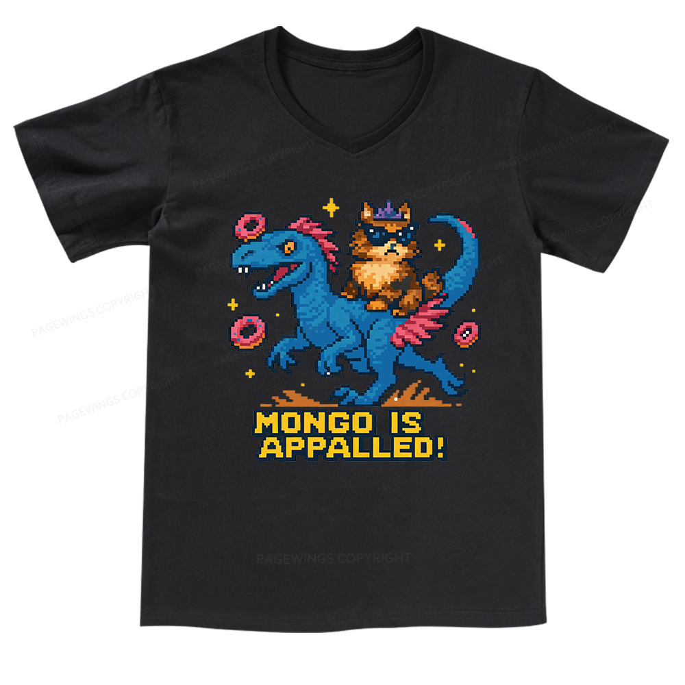Pagewings Mongo Is Appalled V-neck T-shirt