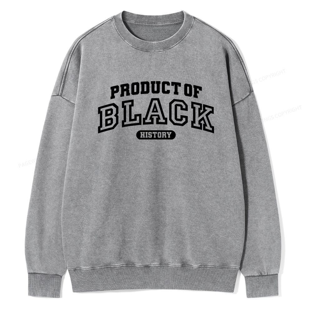 Pagewings Product of Black History Washed Sweatshirt