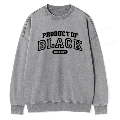 Pagewings Product of Black History Washed Sweatshirt