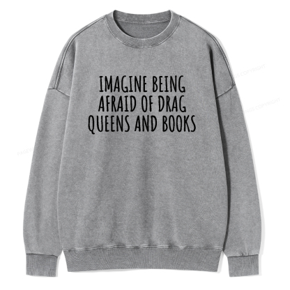 Pagewings Funny Liberal Shirt Unisex Washed Sweatshirt