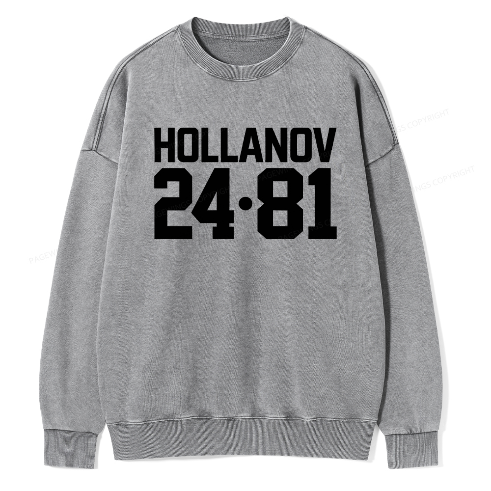 Pagewings Romance Numbers Washed Sweatshirt