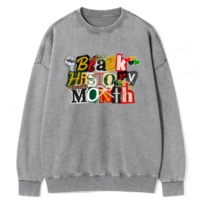 Pagewings Black History Month Washed Sweatshirt