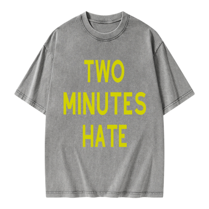 Pagewings Two Minutes Hate From 1984 Unisex Washed T-shirt