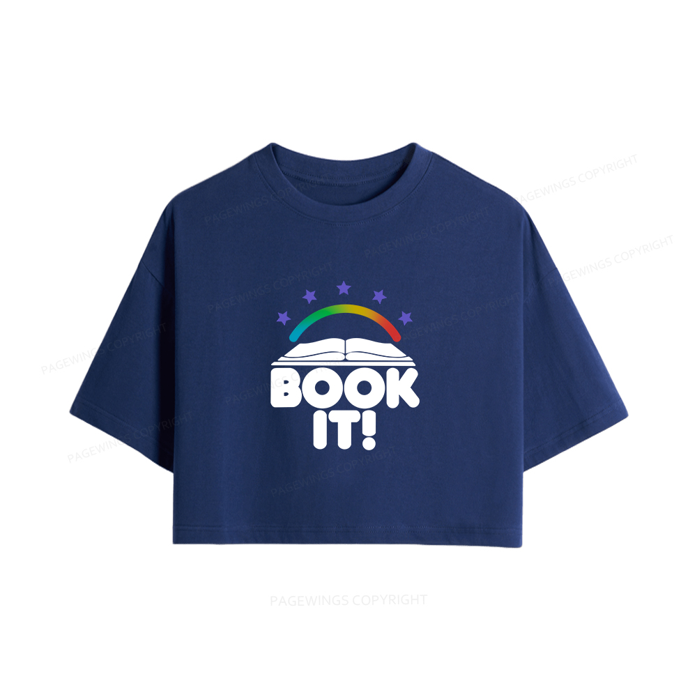 Pagewings Book It Women Crop Tops