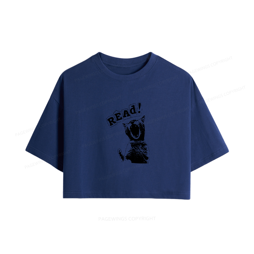 Pagewings Read Women Crop Tops