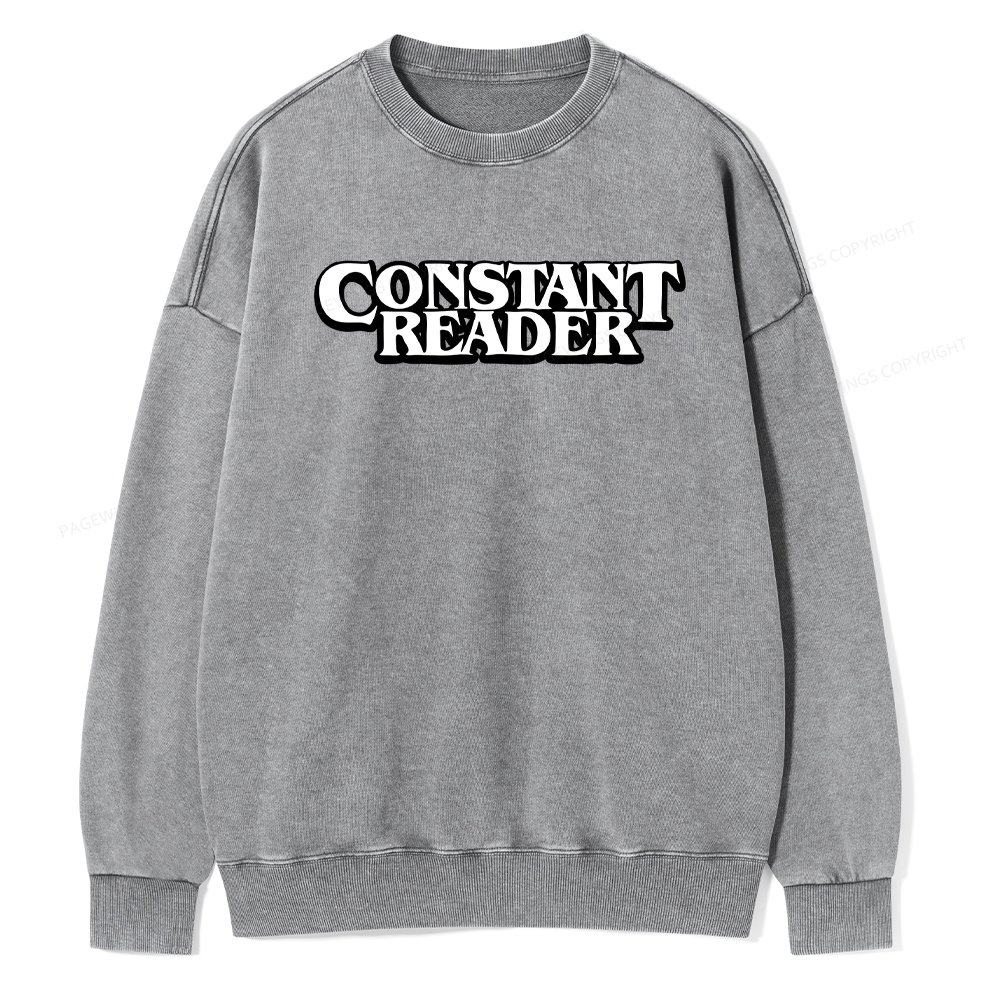 Pagewings Constant Reader Washed Sweatshirt