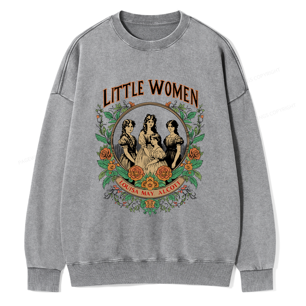 Pagewings Little Women Washed Sweatshirt