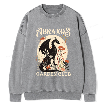 Pagewings Abraxos Flower Garden Club Washed Sweatshirt