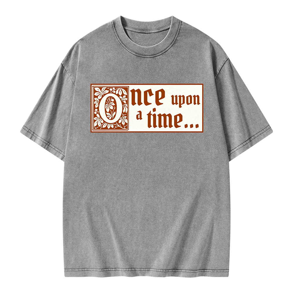 Pagewings Once Upon A Time Unisex Washed T-shirt