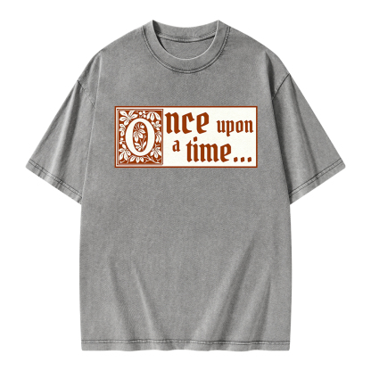 Pagewings Once Upon A Time Unisex Washed T-shirt