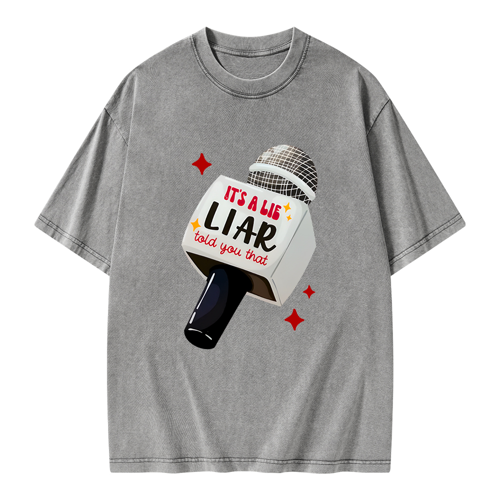 Pagewings It's A Lie Liar Told You That Unisex Washed T-shirt