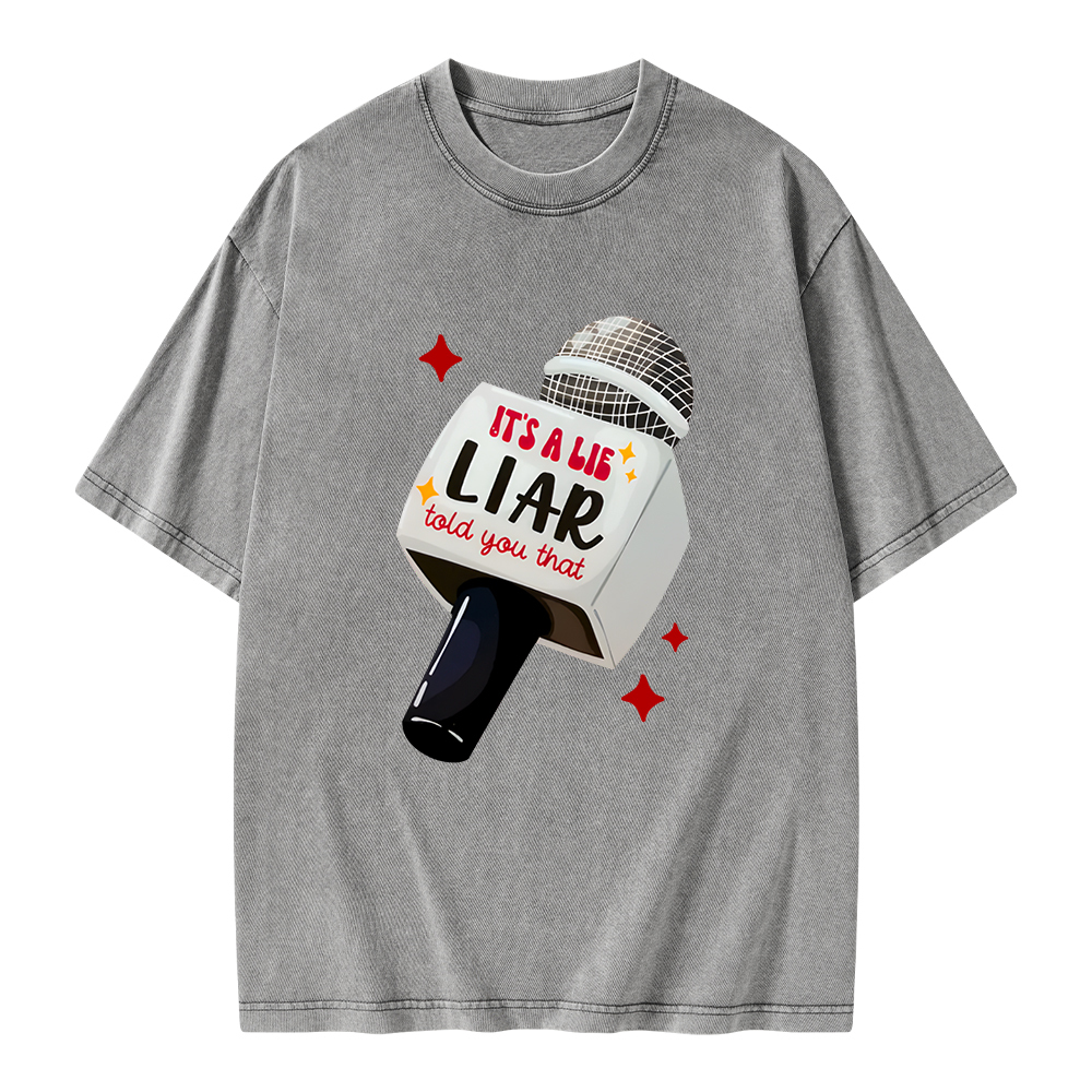 Pagewings It's A Lie Liar Told You That Unisex Washed T-shirt