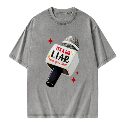 Pagewings It's A Lie Liar Told You That Unisex Washed T-shirt