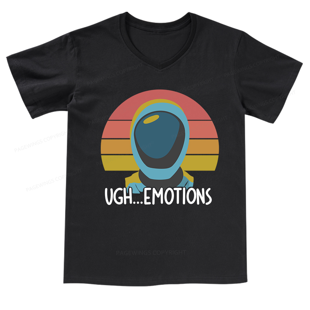 Pagewings Ugh...Emotions V-neck T-shirt