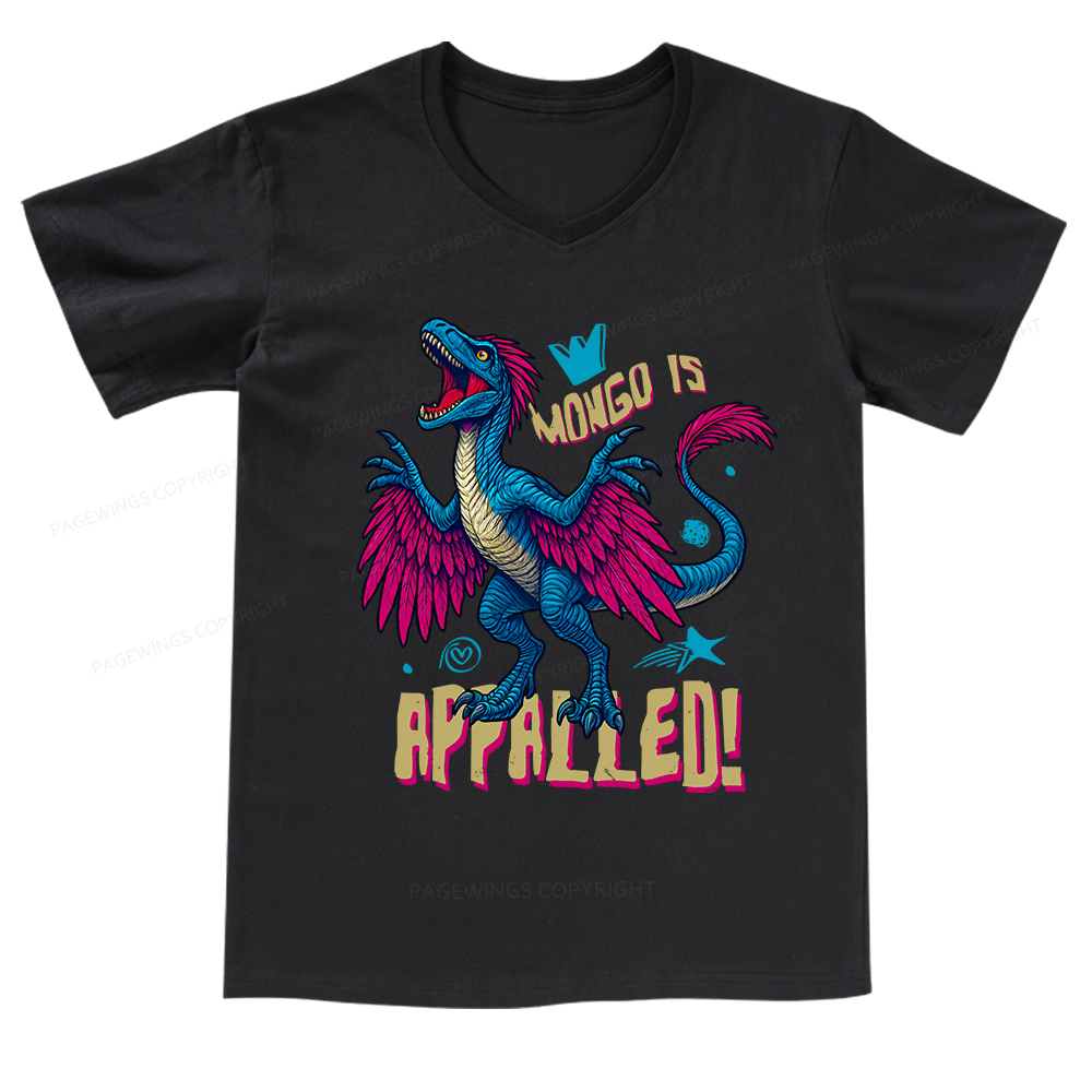 Pagewings Mongo is Appalled V-neck T-shirt